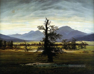 Dorf Landschaft im Morgen Licht romantischen Caspar David Friedrich Ölgemälde